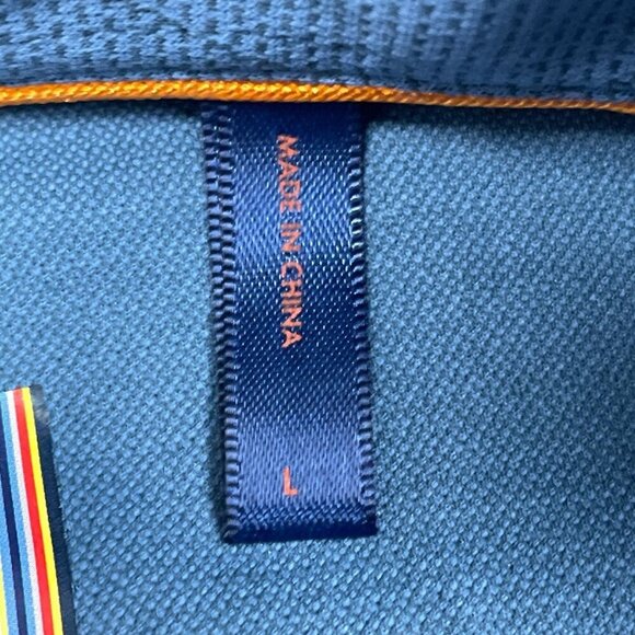 Modern Ambition Blue Polo Shirt Men’s L Moisture Wicking Stretch a1315 - Picture 4 of 10